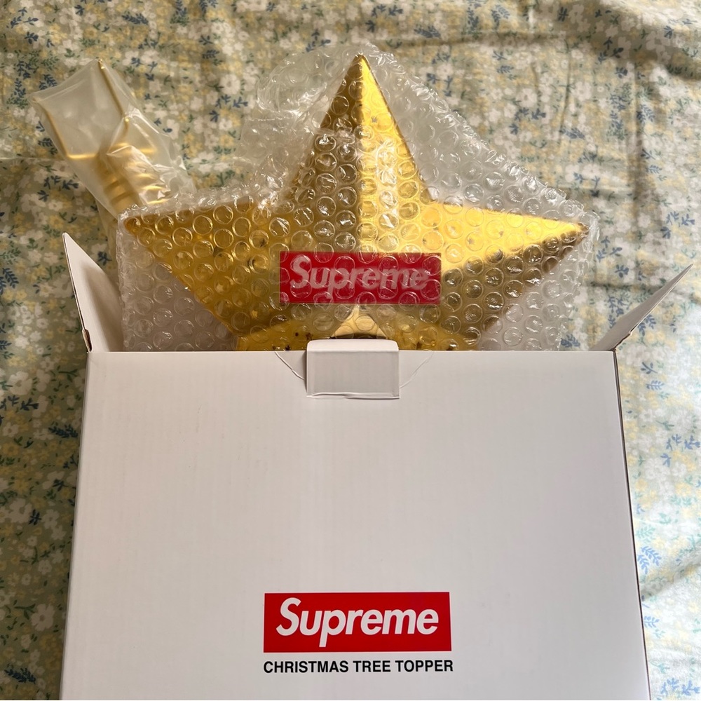 NEW Supreme Christmas Tree Topper Gold
